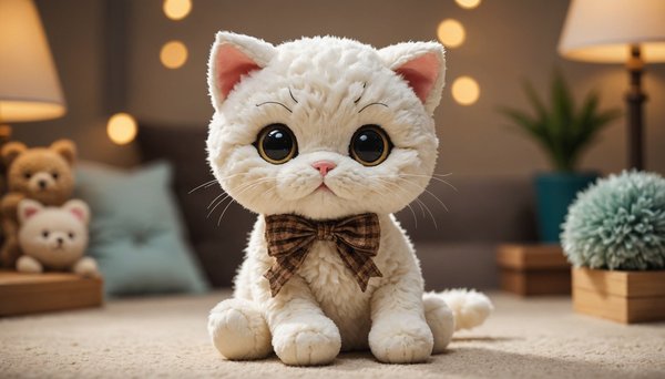 Découvrez la douceur irrésistible de la peluche chat mignon